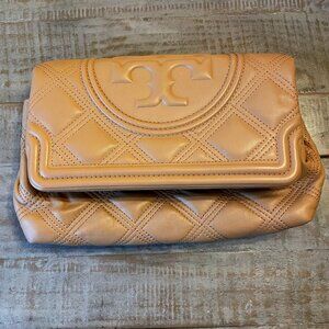 Tory Burch Fleming Soft Quilted Leather Clutch
